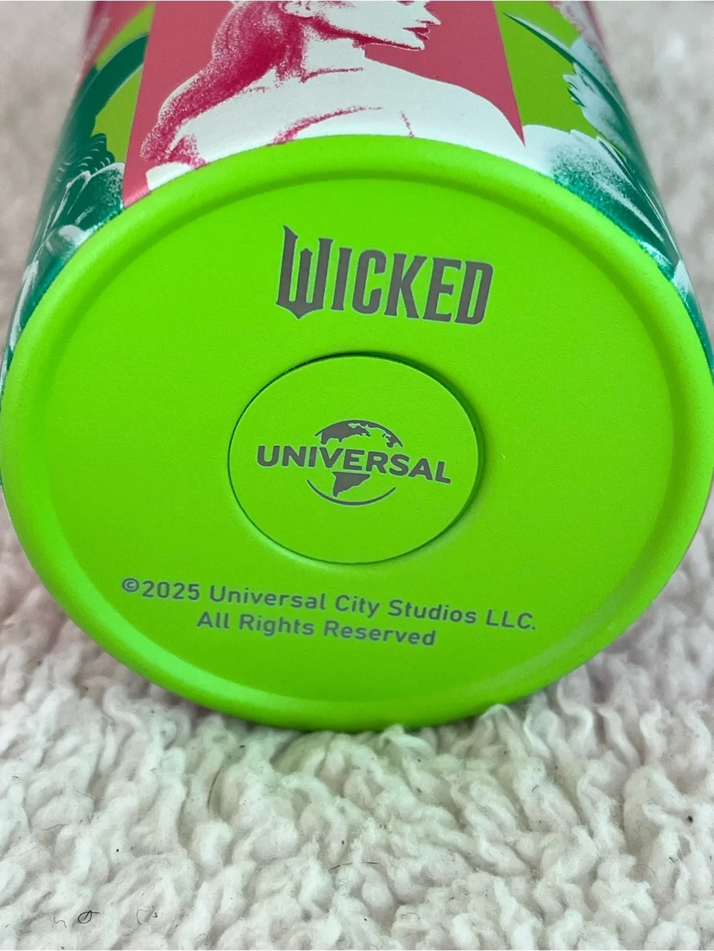 Wicked Pink Green Good Evil Checkered Tumbler New Unused With Papers
